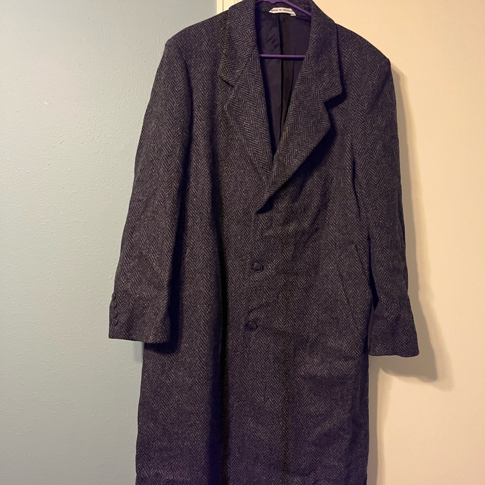Men’s Wool Gray Trench Coat